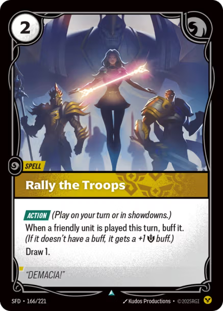 Rally the Troops - 166/221 - U Order