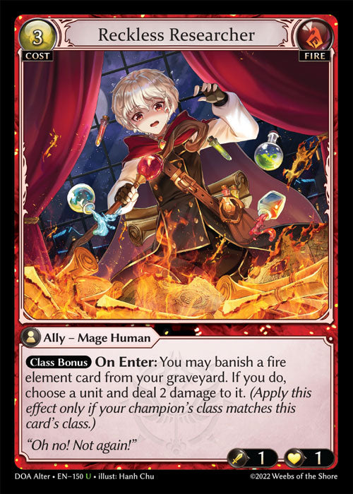 Reckless Researcher - Dawn of Ashes
