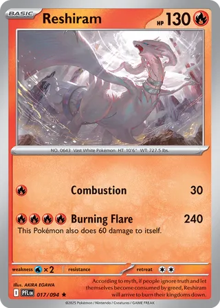Reshiram - 017/094 - Phantasmal Flames