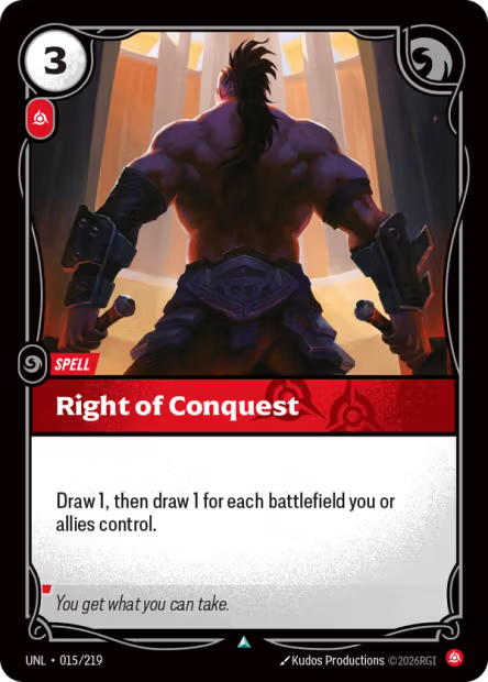 Right of Conquest - 015/219 - U Fury