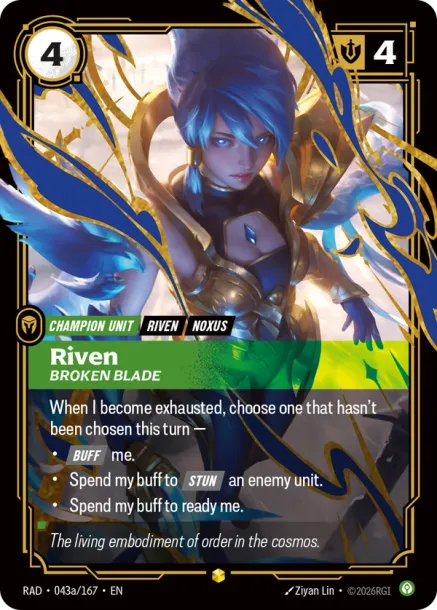 Riven, Broken Blade - 043a/167 - Alternate Art