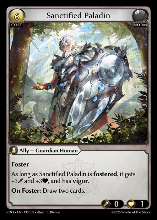 Sanctified Paladin - Radiant Origins - SR Norm