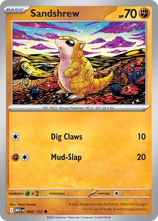 Sandshrew - 068/132 - Mega Evolution