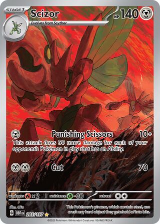 Scizor - 205/197 - Obsidian Flames