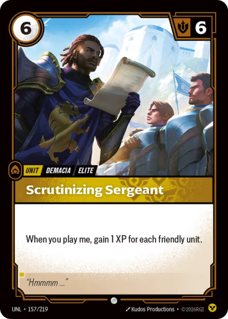 Scrutinizing Sergeant - 157/219 - C Order