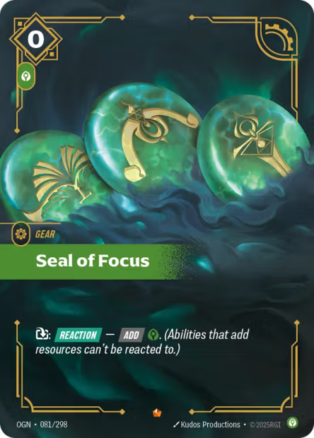 Seal of Focus - 081/298 - Epic Calm