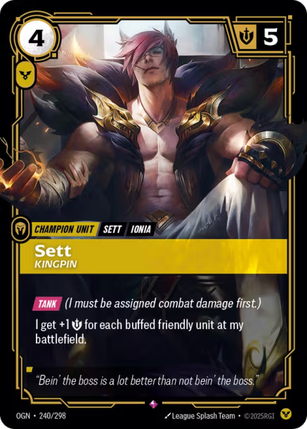 Sett, Kingpin - 240/298 - R Order