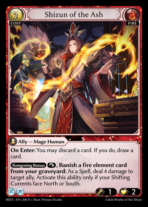 Shizun of the Ash - Radiant Origins - R Fire