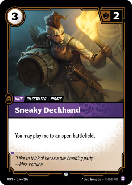 Sneaky Deckhand - 176/298 - C Chaos