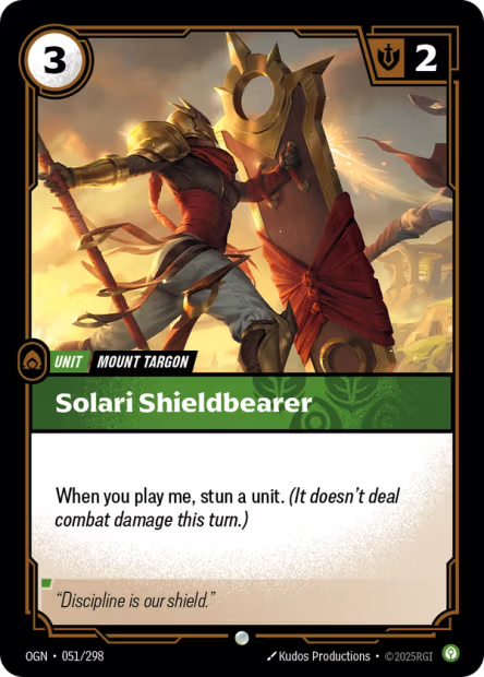 Solari Shieldbearer - 051/298 - C Calm