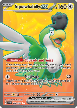 Squawkabilly ex - 247/193 - Paldea Evolved