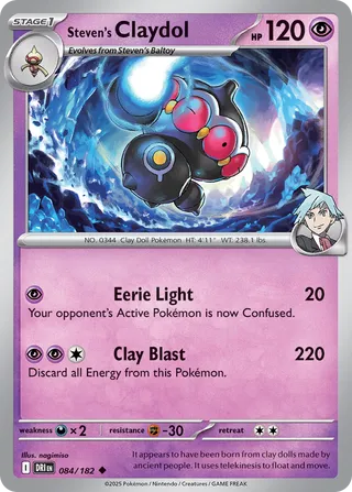 Steven's Claydol - 084/182 - Destined Rivals