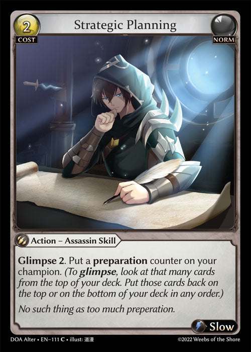 Strategic Planning - Dawn of Ashes