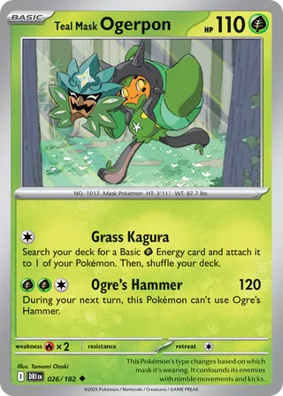 Teal Mask Ogerpon - 026/182 - Destined Rivals
