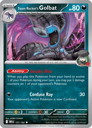 Team Rocket's Golbat - 121/182 - Destined Rivals