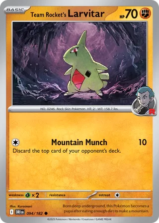 Team Rocket's Larvitar - 094/182 - Destined Rivals