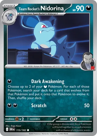 Team Rocket's Nidorina - 115/182 - Destined Rivals