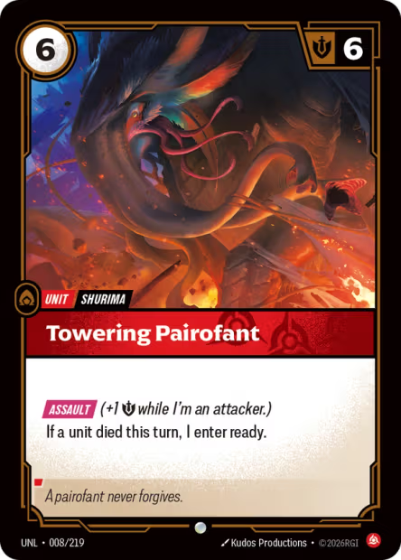 Towering Pairofant - 008/219 - C Fury