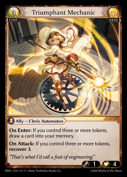 Triumphant Mechanic - Radiant Origins - U Neos