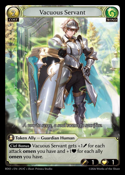 Vacuous Servant - Radiant Origins - C Wind