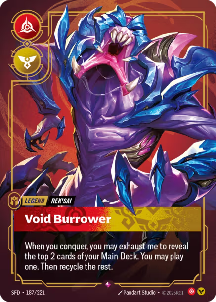 Void Burrower - 187/221 - R Fury/Order