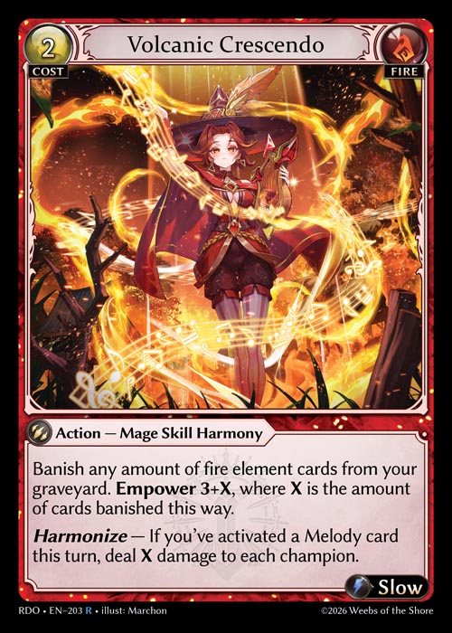 Volcanic Crescendo - Radiant Origins - R Fire