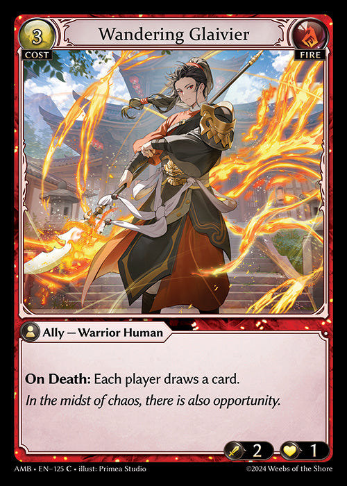 Wandering Glaivier - Mortal Ambition - C Fire