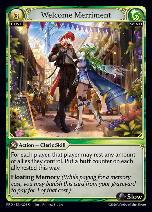 Welcome Merriment - .asphodel/paradise - C Wind