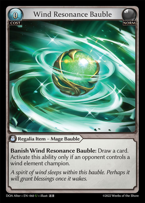 Wind Resonance Bauble - Dawn of Ashes