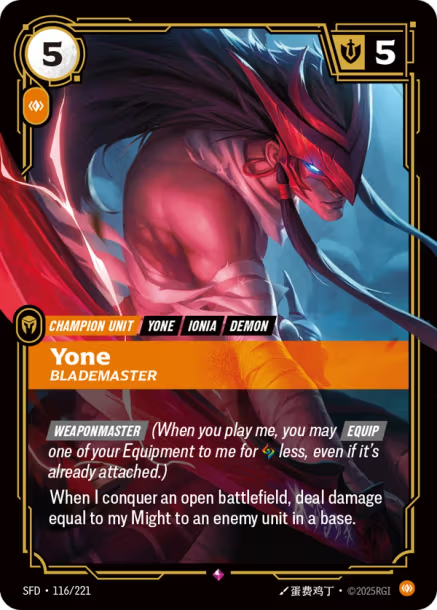 Yone, Blademaster - 116/221 - R Body