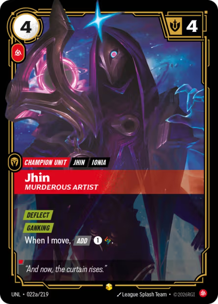Jhin, Murderous Artist - 022a/219 - Alternate Art