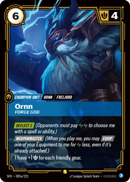 Ornn, Forge God - 085a/221 - R Mind