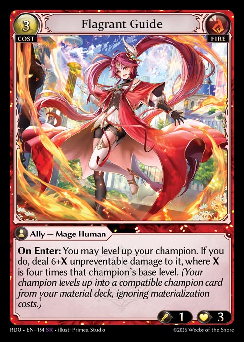 Flagrant Guide - Radiant Origins - SR Fire