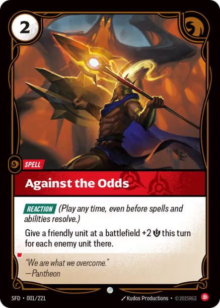 Against the Odds - 001/221- C Fury
