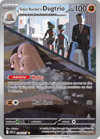 Team Rocket's Dugtrio - 239/217 - Ascended Heroes