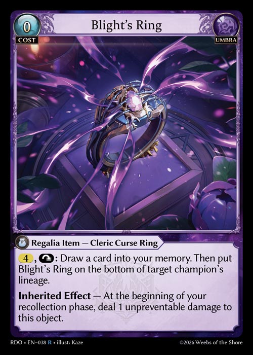 Blight’s Ring - Radiant Origins - R Umbra