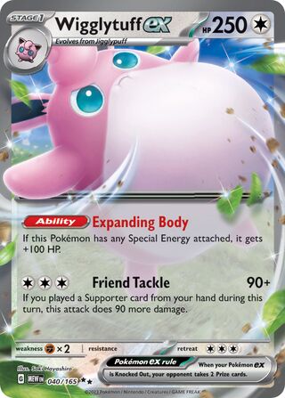 Wigglytuff ex - 040/165 - 151