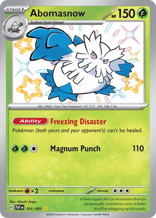 Abomasnow - 101/091 - Paldean Fates