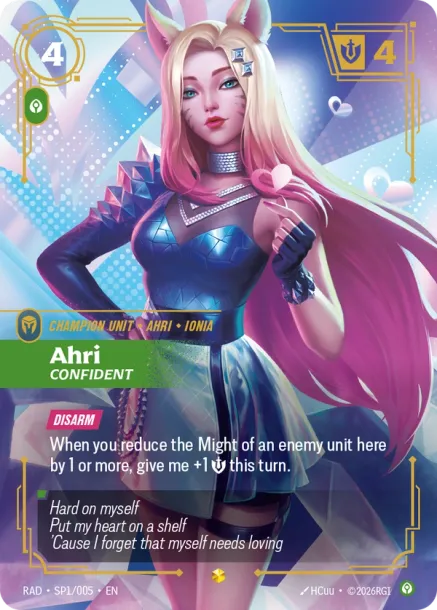 Ahri, Confident - SP1/167 - Epic Calm