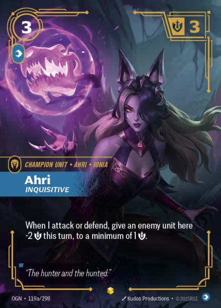 Ahri, Inquisitive - 119a/298 - Alternate Art