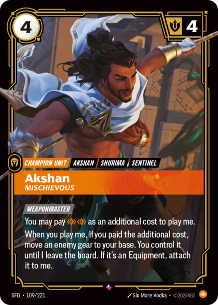 Akshan, Mischievous - 109/221 - R Body