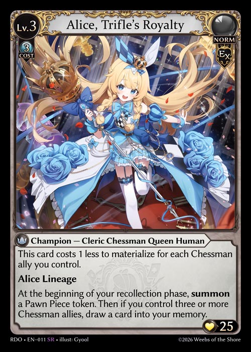 Alice, Trifle’s Royalty - Radiant Origins - SR Norm