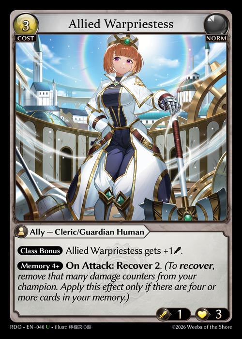 Allied Warpriestess - Radiant Origins - U Norm