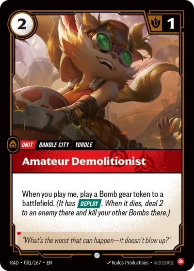 Amateur Demolitionist - 001/167 - C Fury