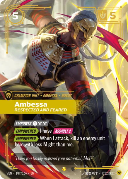 Ambessa, Respected and Feared - 187/166 - Overnumbered