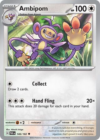 Ambipom - 146/182 - Paradox Rift