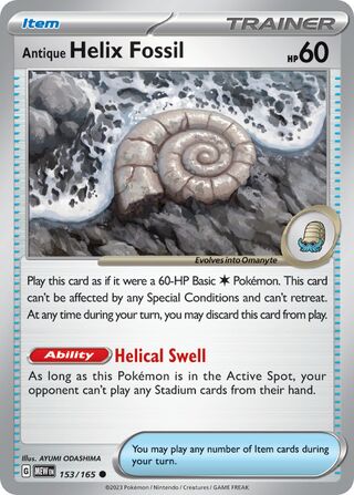 Antique Helix Fossil - 153/165 - 151 