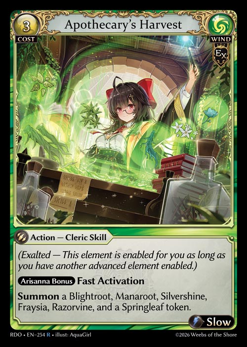 Apothecary’s Harvest - Radiant Origins - R Wind