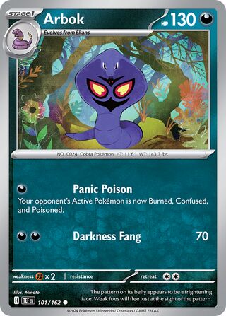 Arbok - 101/162 - Temporal Forces 
