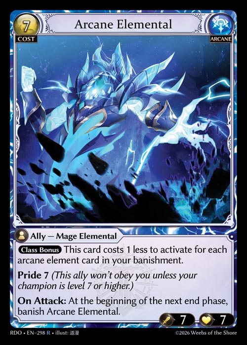 Arcane Elemental - Radiant Origins - R Arcane